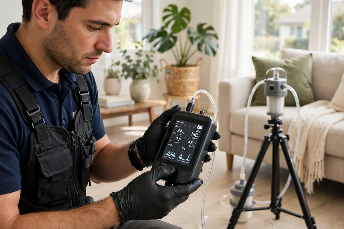 Air quality testing for mold