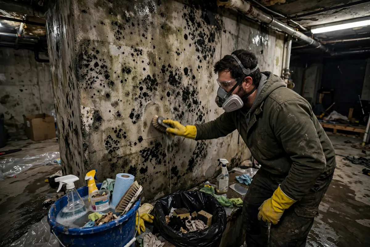Basement mold removal service
