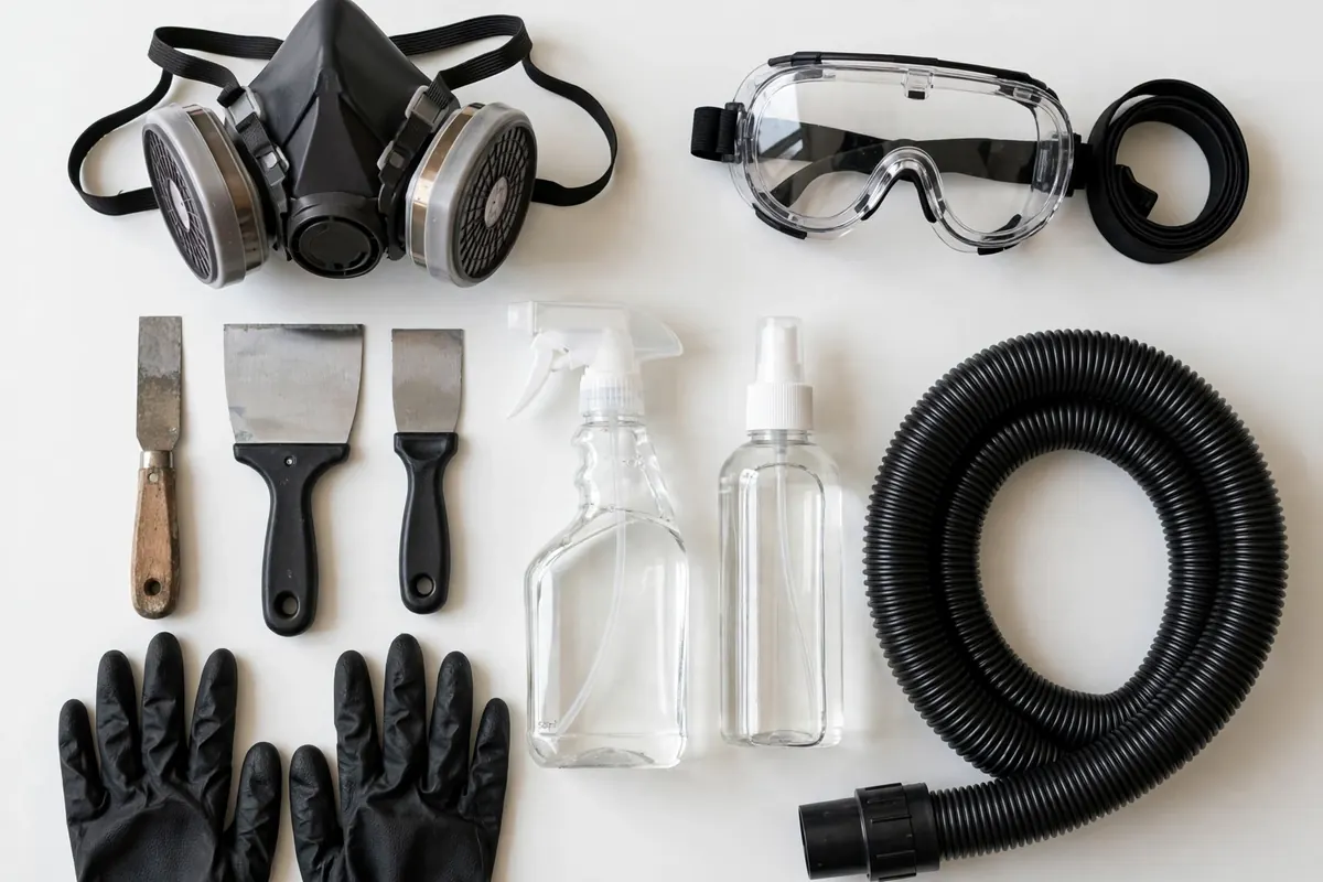 Professional black mold removal tools used in Nutley