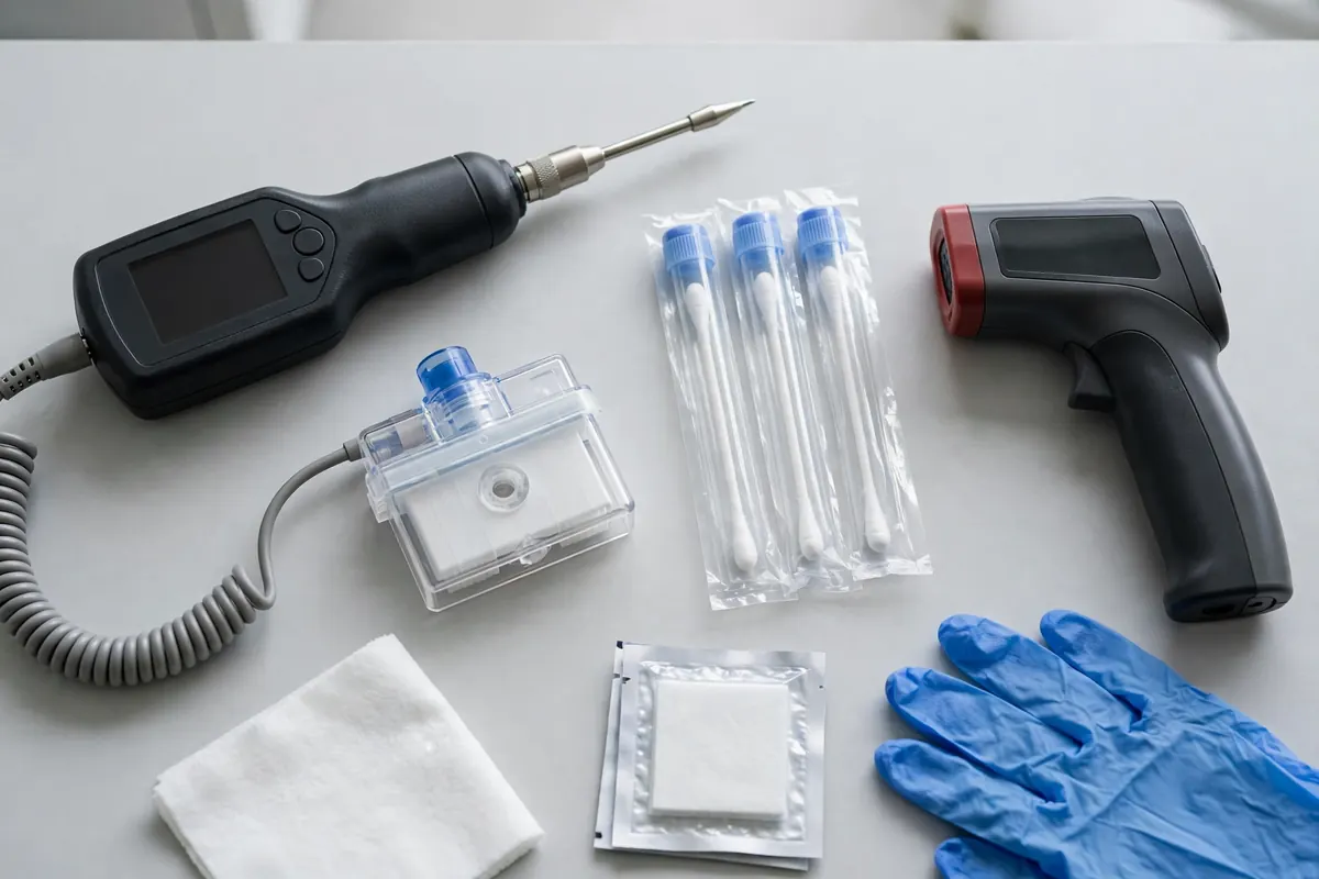 Tools used for mold clearance testing
